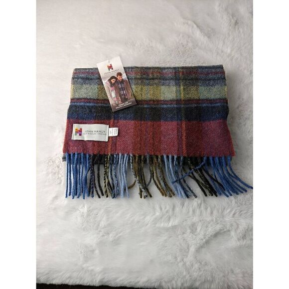 John‎ henry All That Shimmers Scarf Merino Wool Black One Size - Picture 1 of 5